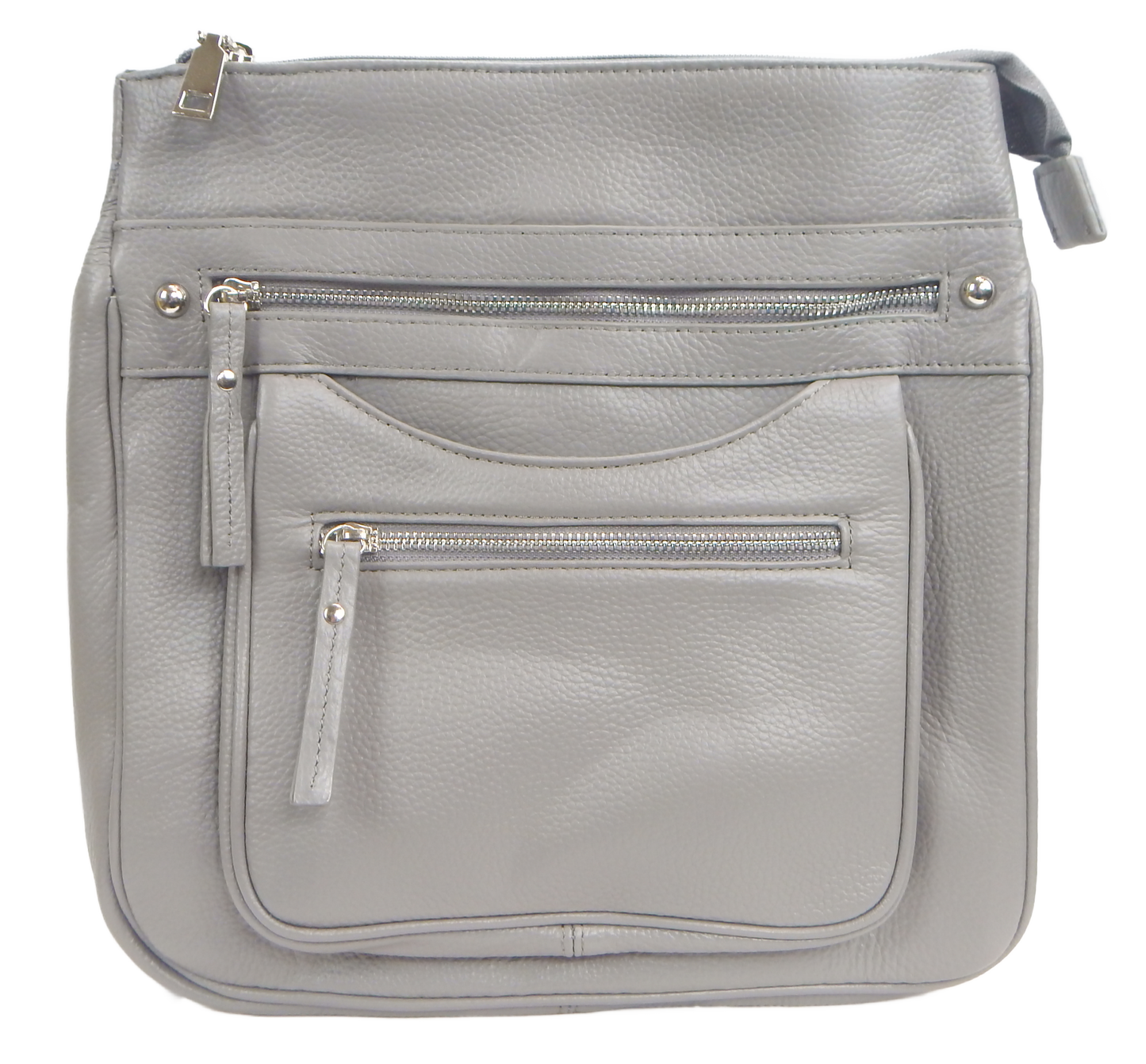 Triple Zip Crossbody Purse