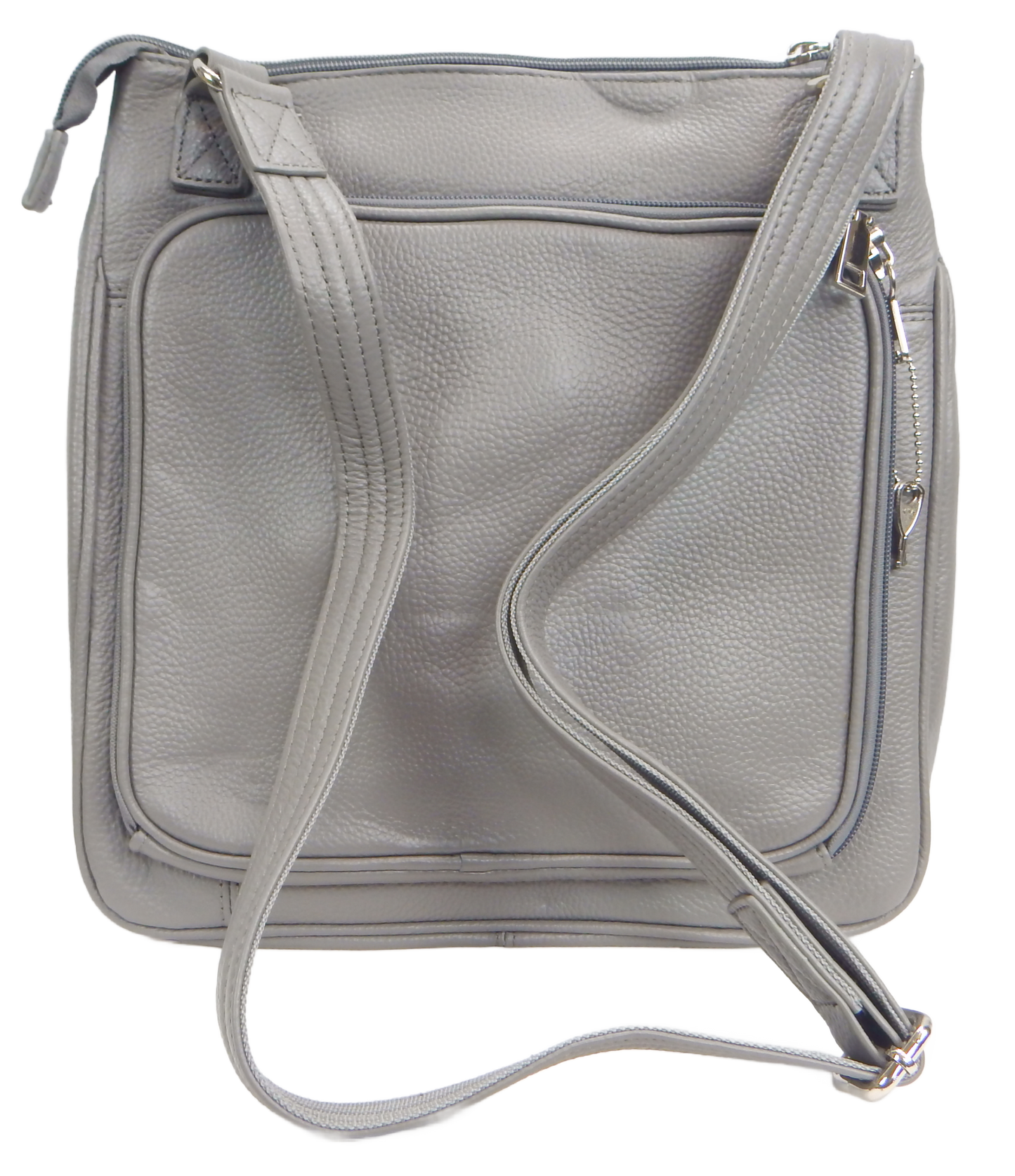 Triple Zip Crossbody Purse