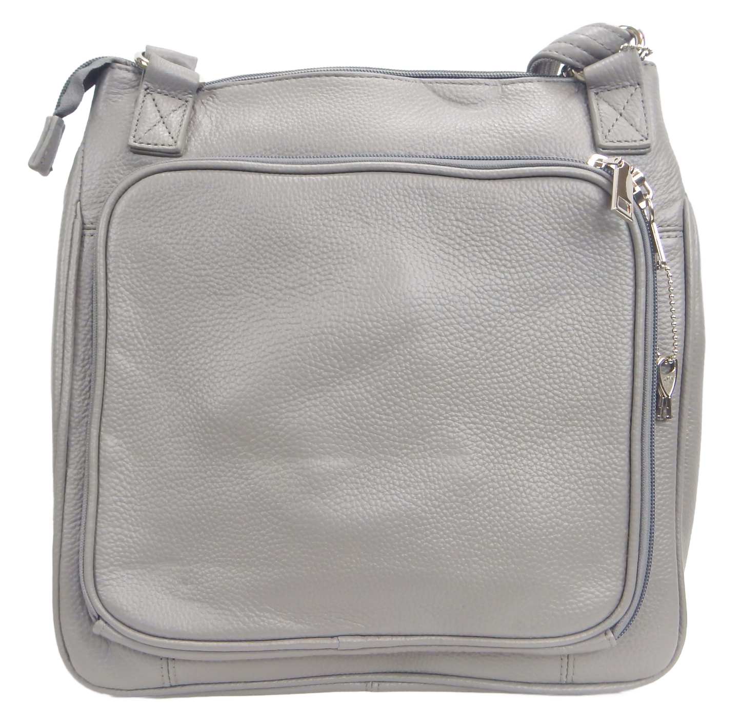 Triple Zip Crossbody Purse