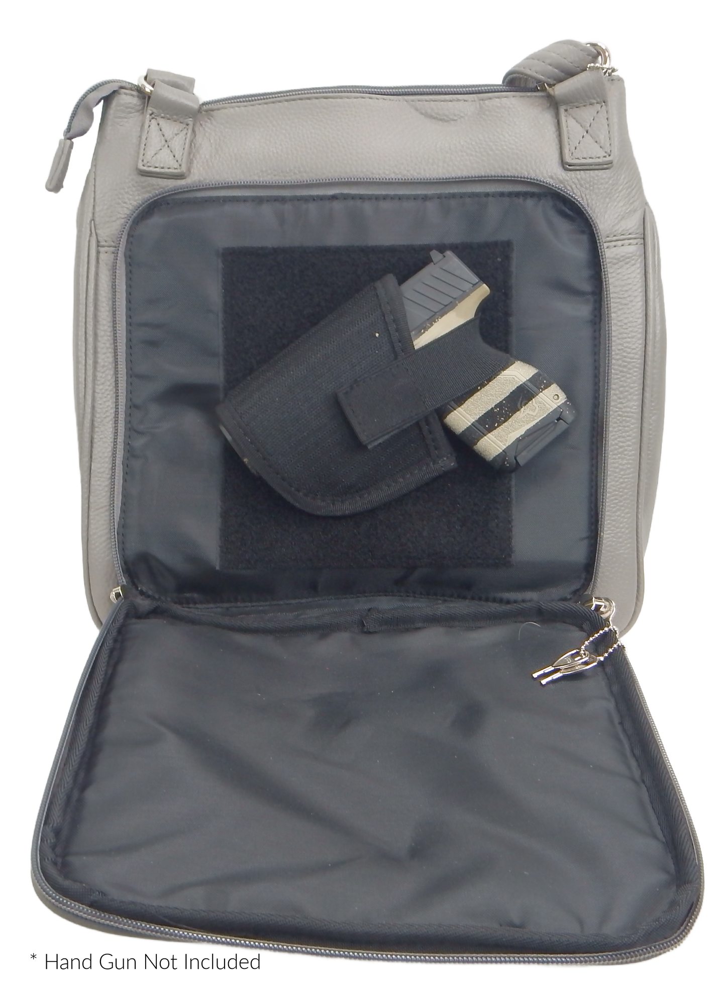 Triple Zip Crossbody Purse