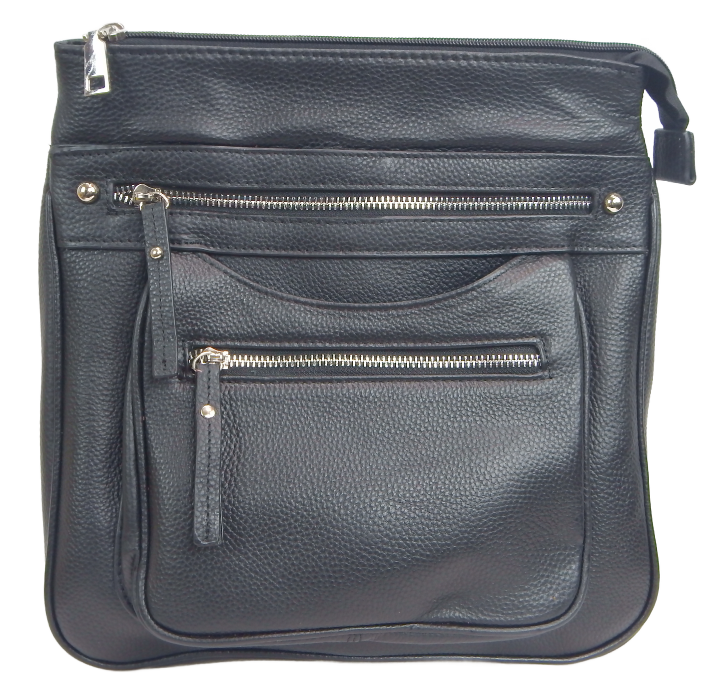 Triple Zip Crossbody Purse