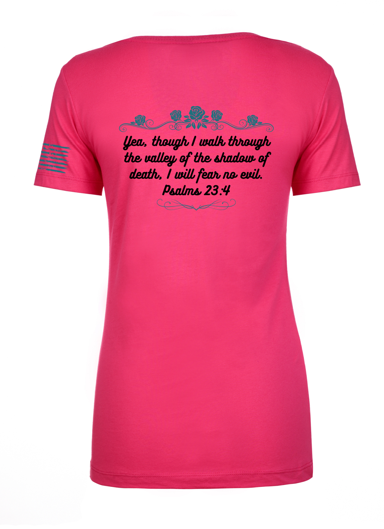 Psalms 23:4 Short Sleeve T-Shirt