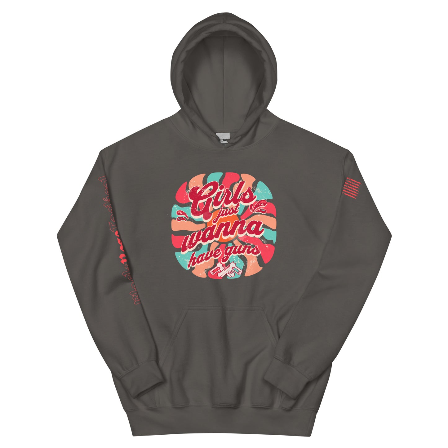 Close-up of hoodie details showing soft fabric and rib-knit cuffs.