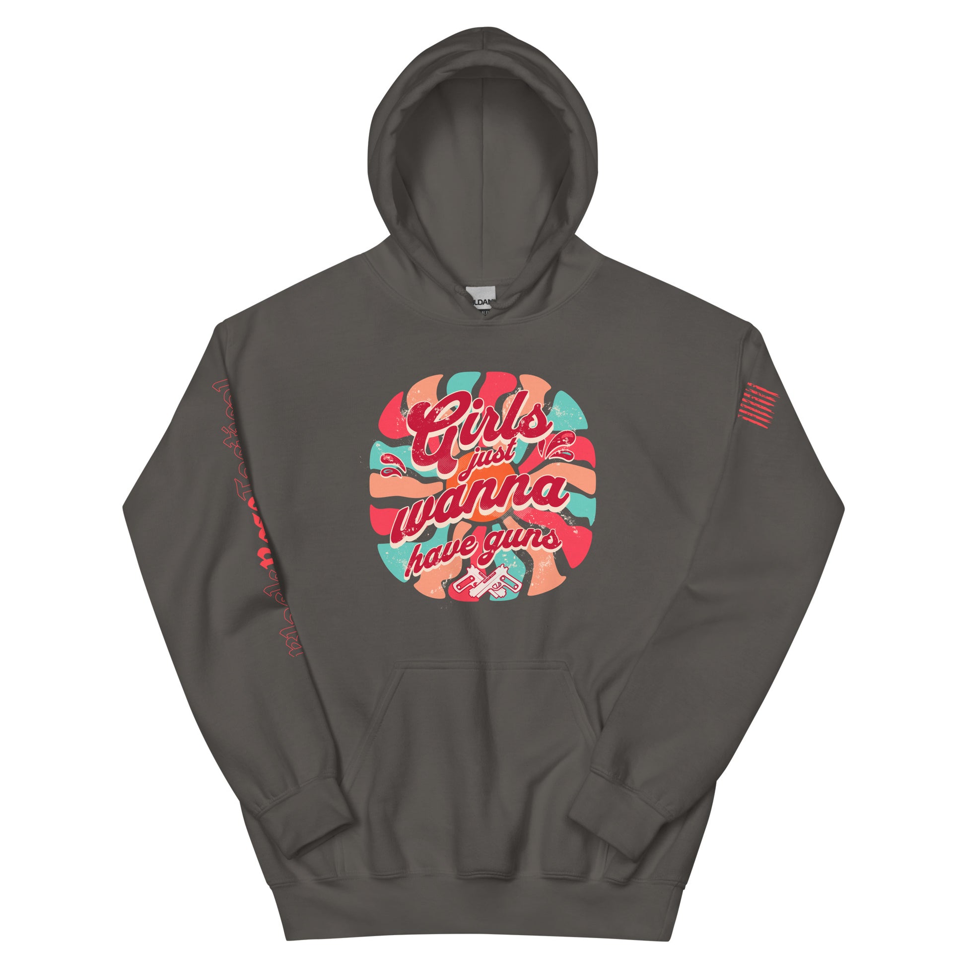 Close-up of hoodie details showing soft fabric and rib-knit cuffs.