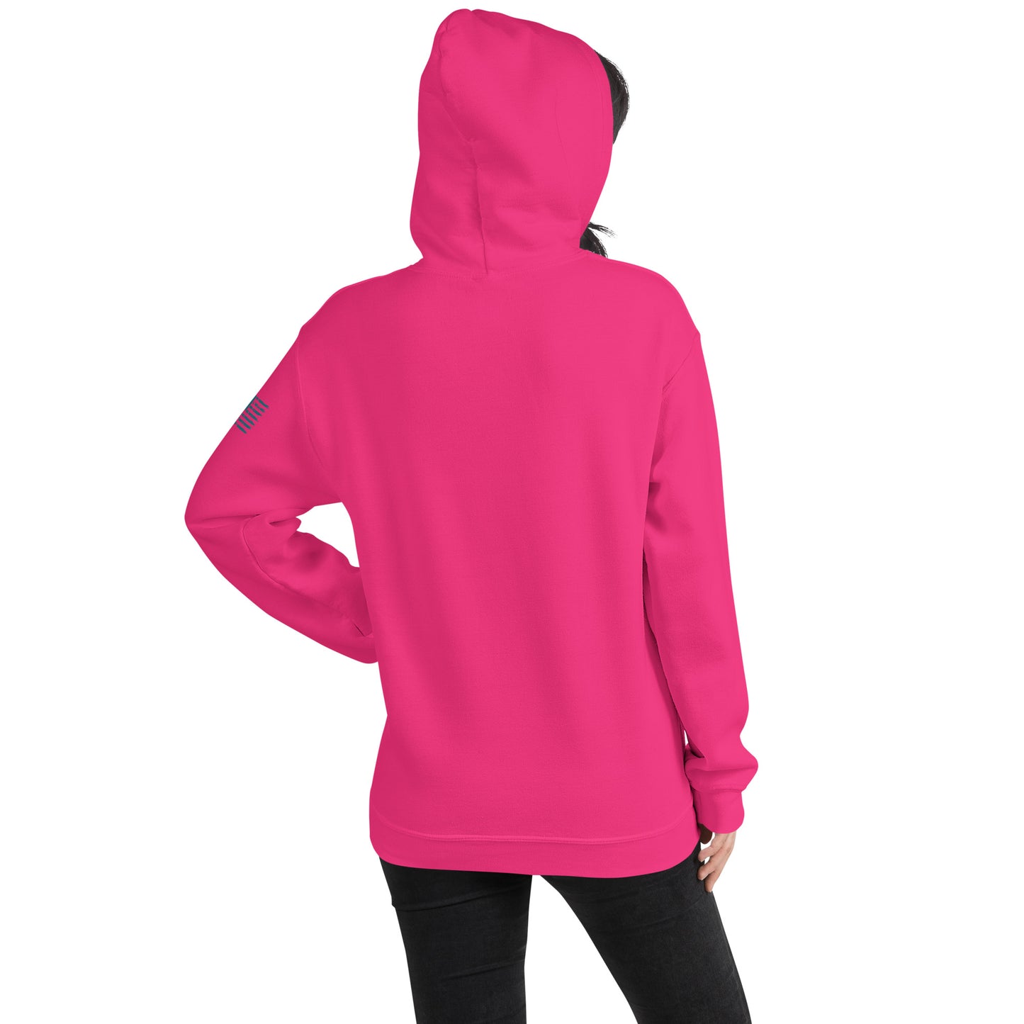 Pink hoodie on a white background