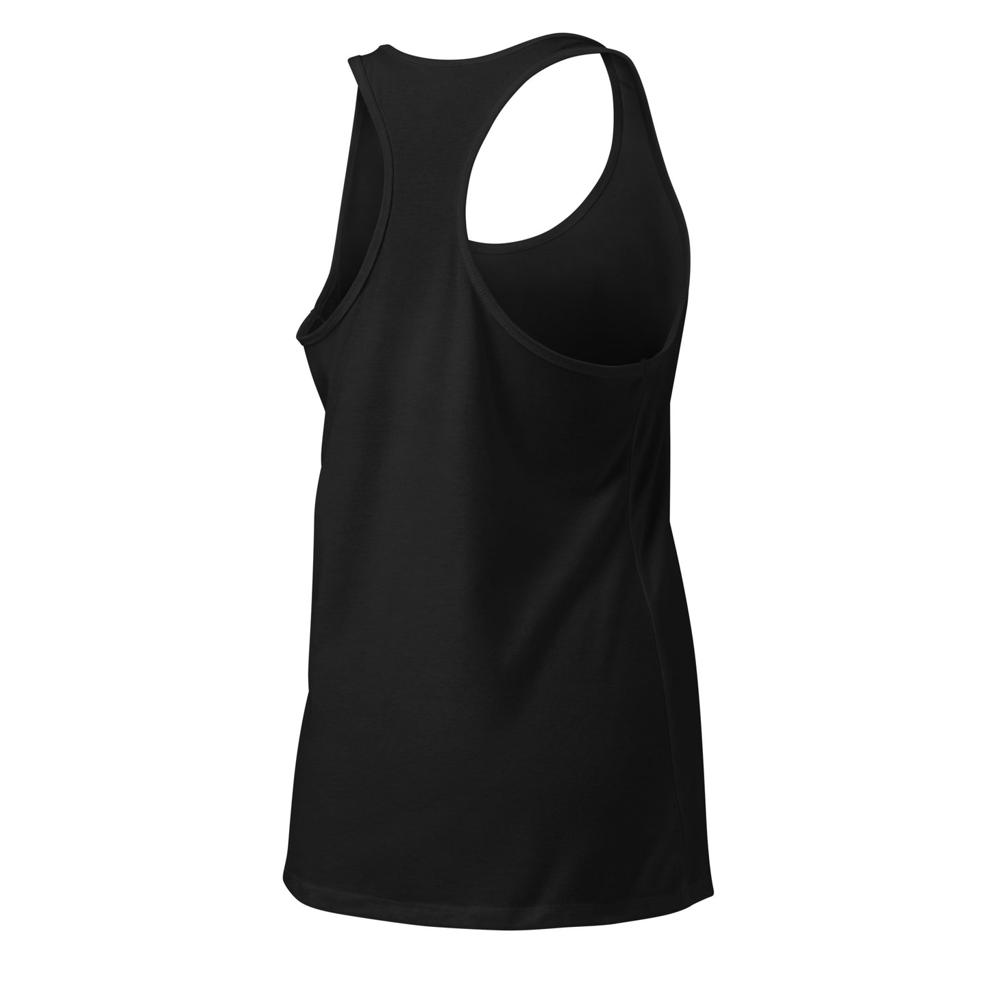 Black tank top on a white background