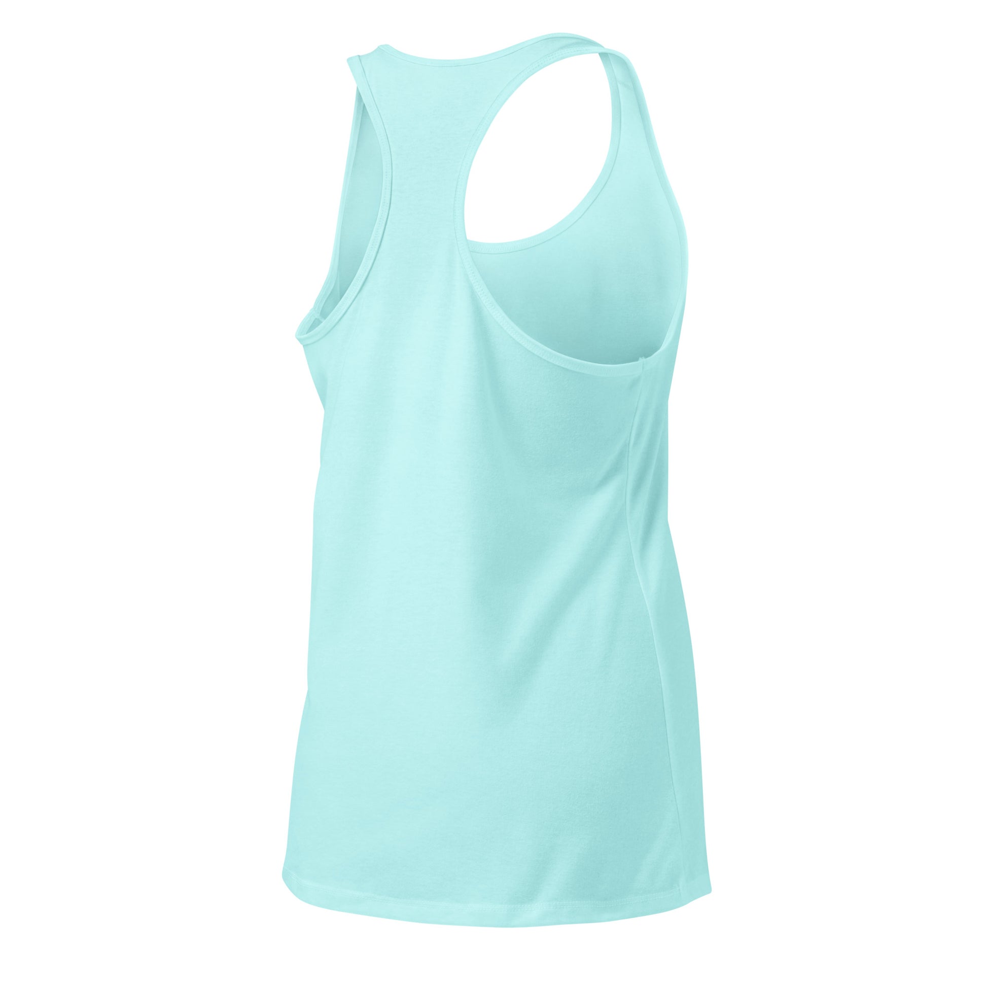 Light blue tank top on a white background