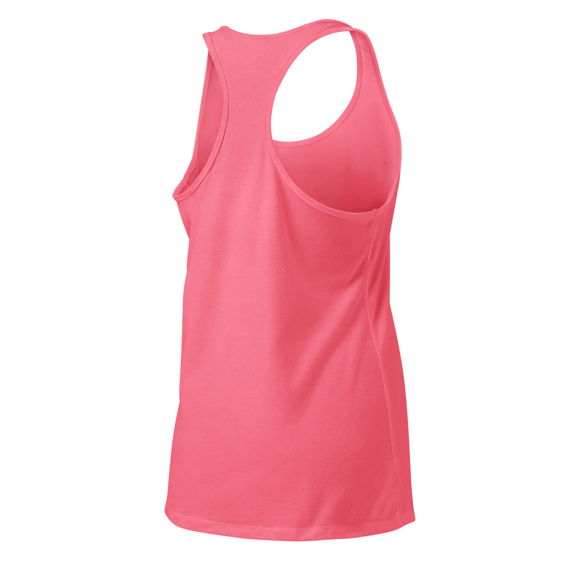 Pink tank top on a white background