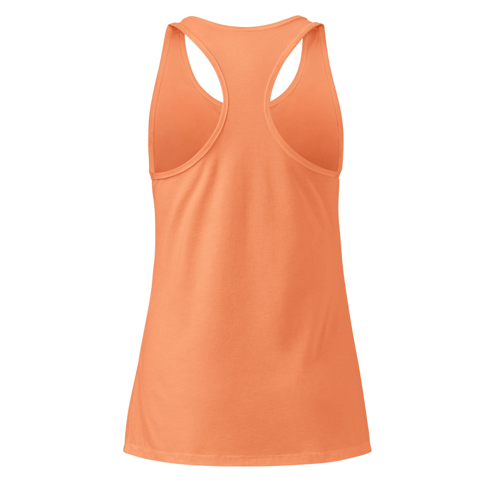 Orange tank top on a white background