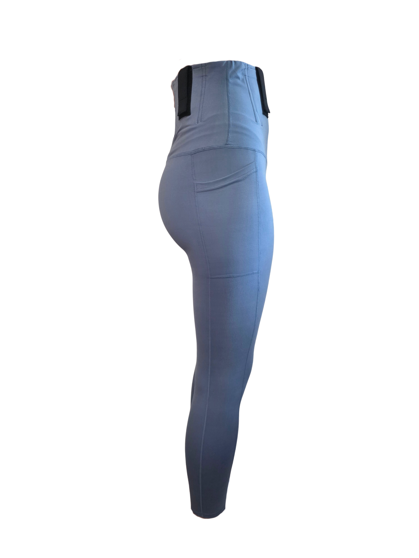 Blue concealed carry pants pants on a white background