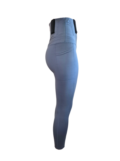 Blue concealed carry pants pants on a white background