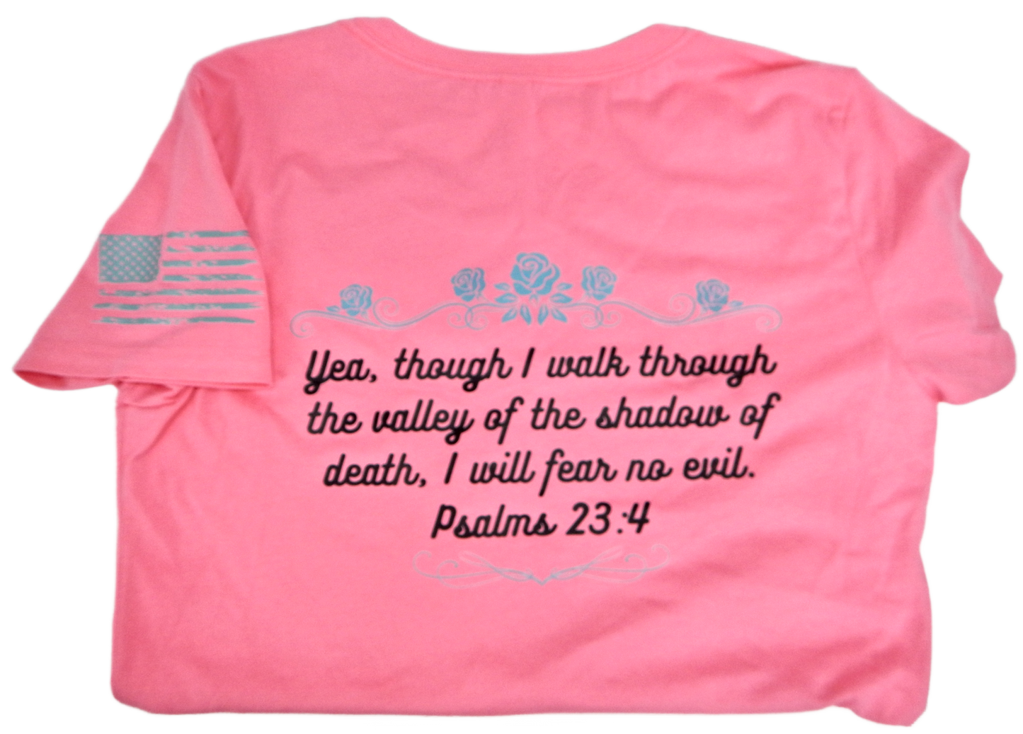 Psalms 23:4 Short Sleeve T-Shirt