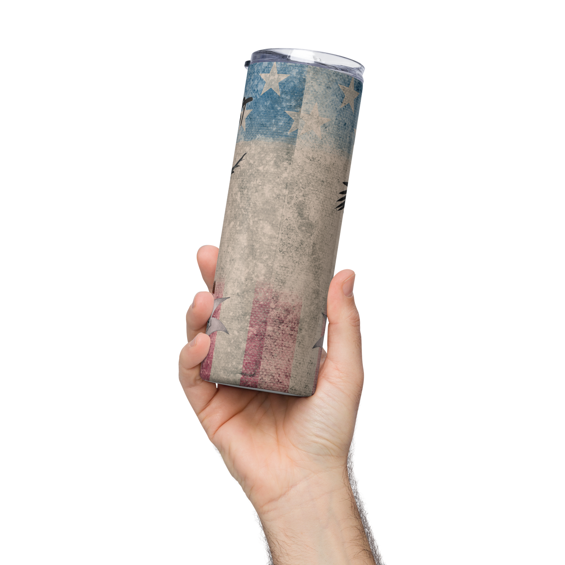 20oz In God We Trust stainless steel cup with lid and straw for daily use