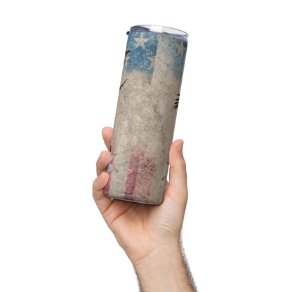 20oz In God We Trust stainless steel cup with lid and straw for daily use