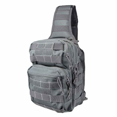 Tactical sling backpack worn across the chest for everyday carry.