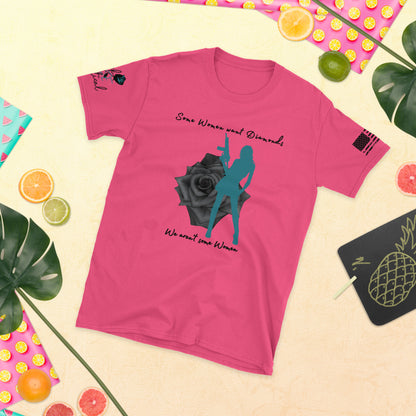 We Aren’t Some Women conservative slogan shirt – lifestyle photo outdoors