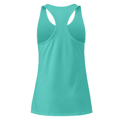Turquoise tank top on a white background